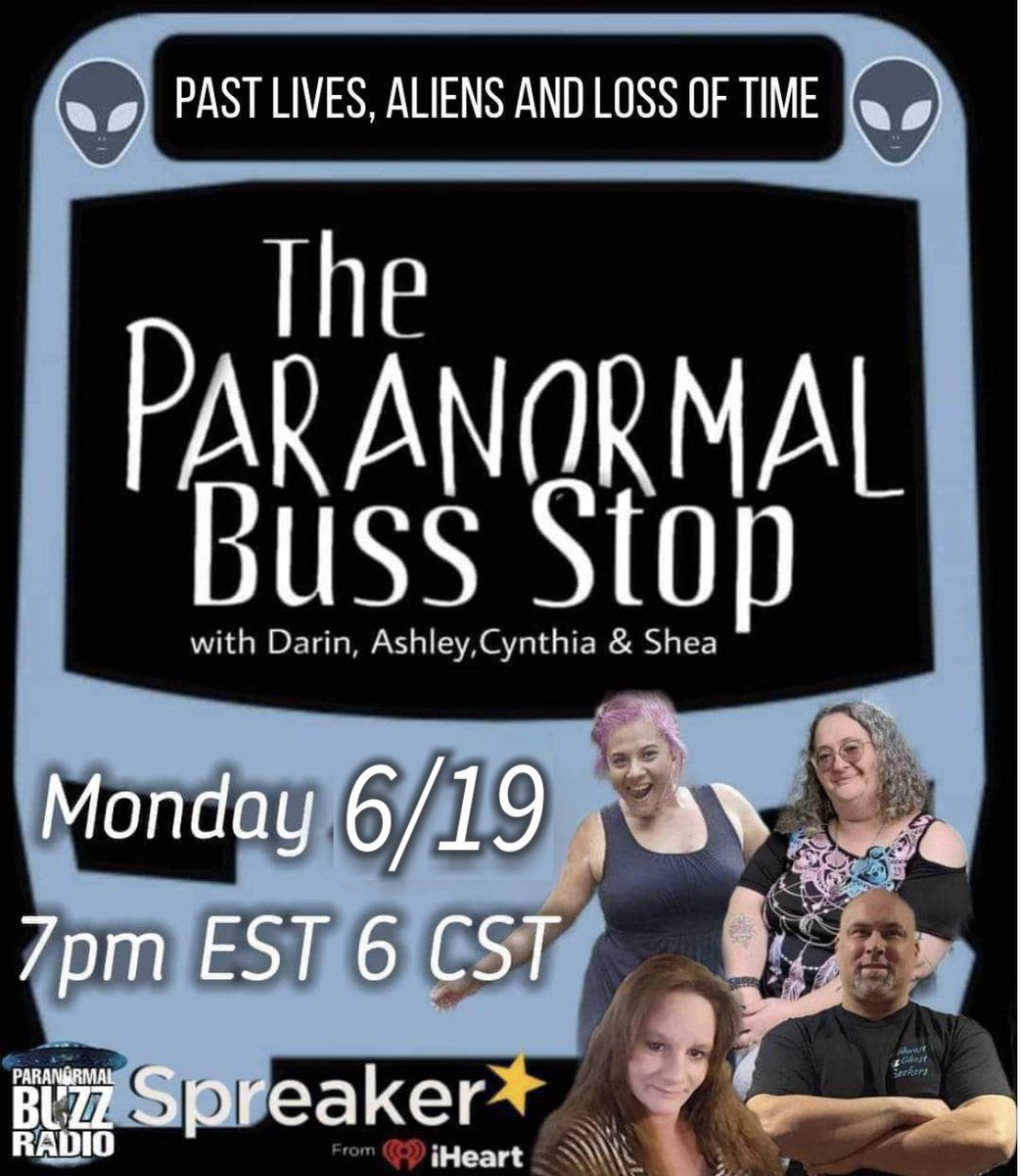 The Ghoulie Gang is back  discussing Past lives, Aliens and loss of time

Join the live chat 
spreaker.com/show/the-paran… 

#Paranormal #podcast #paranormalpodcast #Paranormalradio  #metaphysical #spirit #haunted #ghost  #cryptozoology #ufology  #supernatural