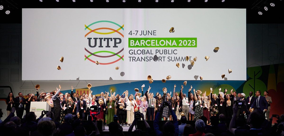 Kudos to the #UITP team who delivered an excellent Summit in #Barcelona. I have exceptional colleagues who tirelessly work to bring the association to the next level. What a pride to work with them! 
#UITP2023