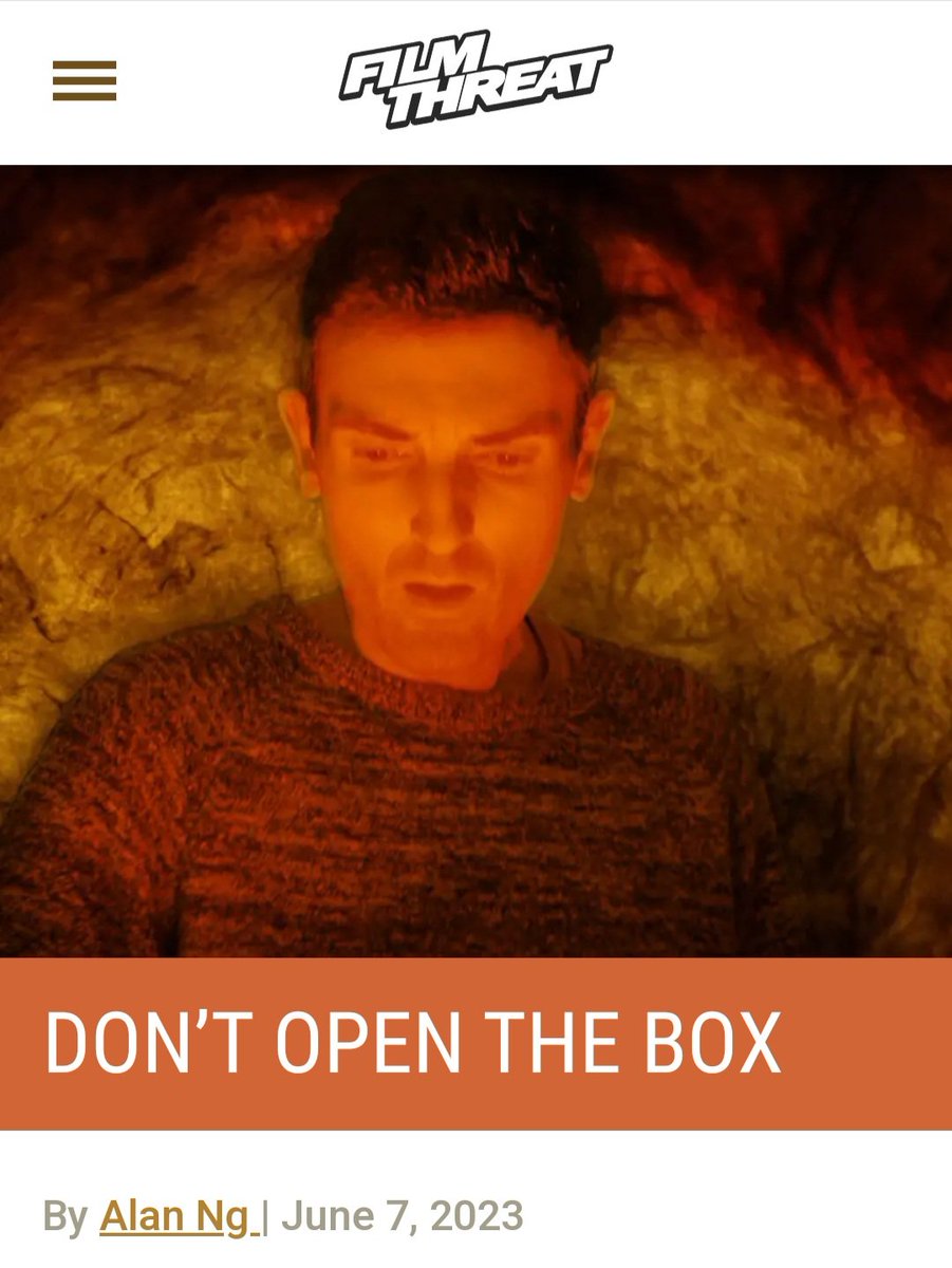 JohnRyanHoward's tweet photo. #DontOpenTheBox is free to watch now on YouTube!
#horror #horrormovies #shorthorror #horrorshorts #irishhorror #horrorcommunity 

Watch now:
https://t.co/6qduD8rP6A https://t.co/ni2qqiOfvx