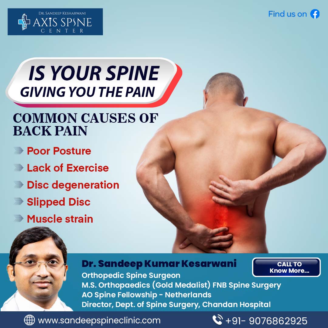 Is Your #Spine Giving You The #Pain?
Axis Spine Center - Dr. Sandeep Kr. Kesharwani
Phone: 089482 57043
#DrSandeepKesharwani #AxisSpineCenter #SpineSpecialist #SpineDoctor #SpineProblems #LowerBackPain #DigiSurgeon #SpinalStenosis #Spinaltuberculosis #SpinalTumors #Scoliosis