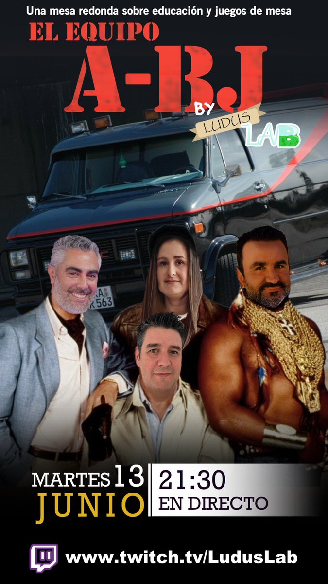 El próximo Martes tenemos un directazo sobre ABJ.

Una mesa redonda con <a href="/diegorookie/">Diego</a>  <a href="/gonzalez_justi/">Justi Gonzalez</a> <a href="/profejugon/">profejugon</a> y <a href="/manuparadas/">El maestro Manu ✏️🎲</a> 

El martes en twitch.tv/luduslab