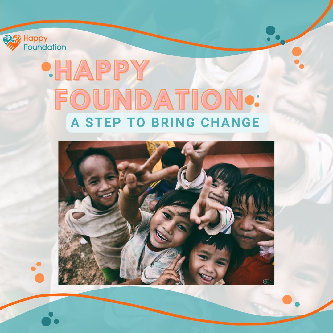 🌟✨ Brightening Lives, Empowering Minds! 

🌈 Join Happy Foundation Society, making a difference for children in need. 

Together, we're painting a future filled with vibrant possibilities! 💪❤️ 

#EmpowerChildren #BrightenLives #EducationForAll #HappyFoundation