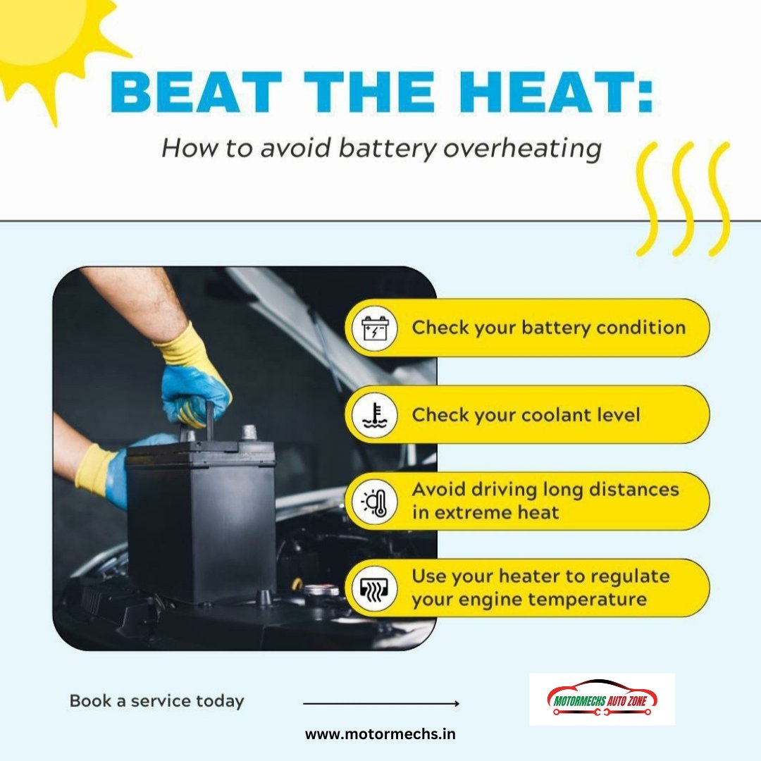 MotormechsZ's tweet photo. With summer around the corner, stay prepared for rising digits by learning the signs of an overheating battery.
Need help with your battery? We're here to help you !!
🌐https://t.co/VxDw1e4MFo
#CarServiceStationinPune #CarServicePune #boschservicecentre #boschcarservicecentre https://t.co/F5HqPNTEj4