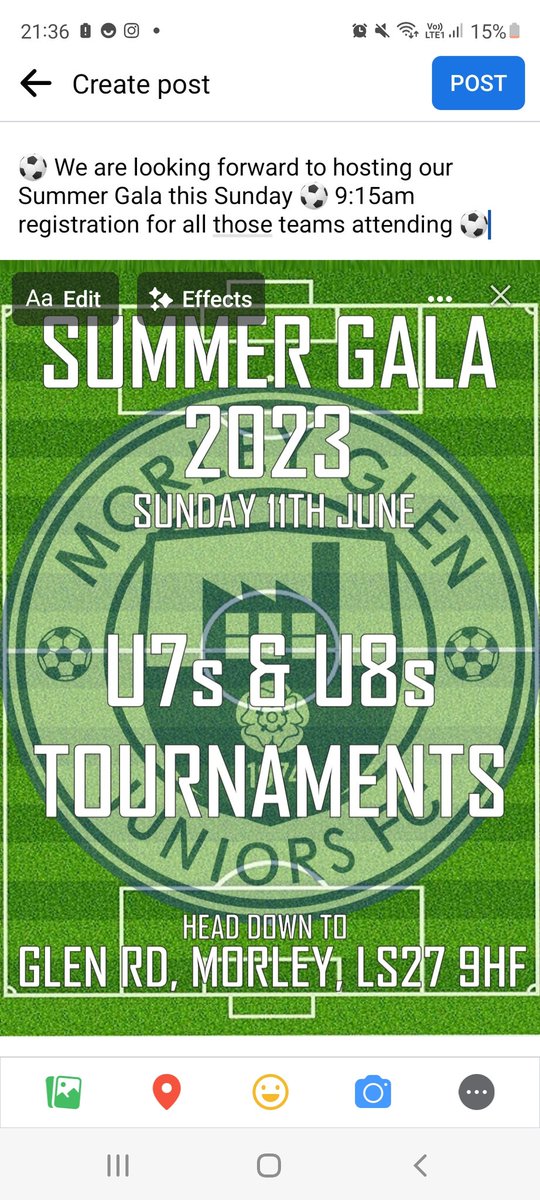 ⚽️ We are looking forward to hosting our Summer Gala this Sunday ⚽️ 9:15am registration for all those teams attending ⚽️