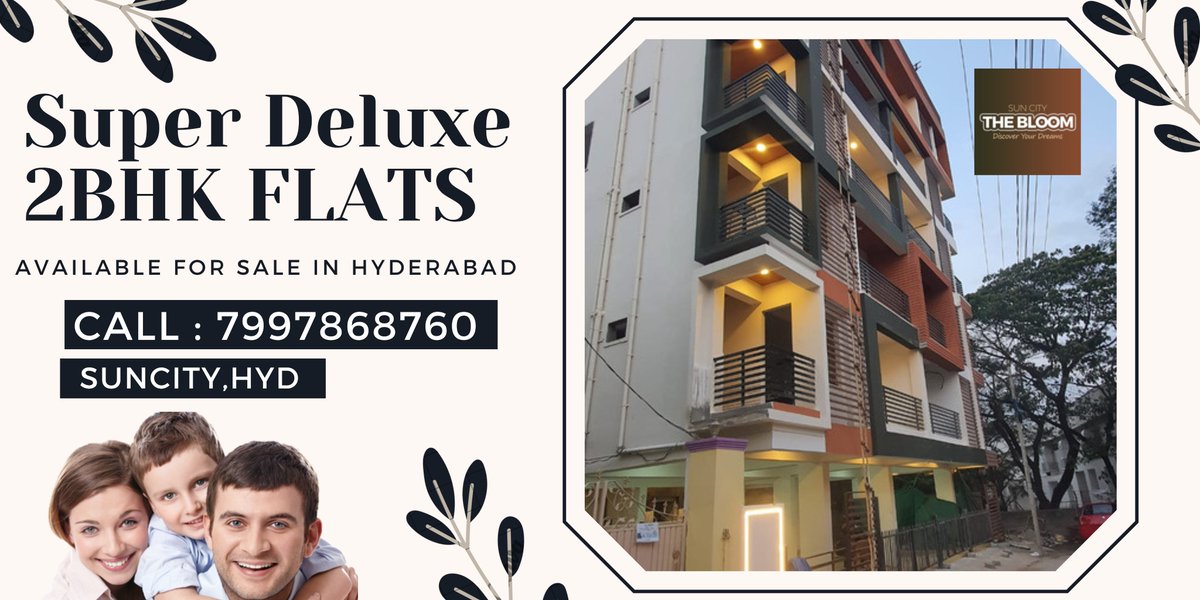 The Bloom | Call : 7997868760 | Address : Suncity, Hyderabad

#flats , #flatsforsale , #flatsforsaleinhyderabad , #apartment , #2bhkflats , #2bhkflatsforsale , #apartment , #residential , #residency , #home , #new , #Hyderabadflats , #telanganaflats , #hyderabadhomes, #2BHKSALE