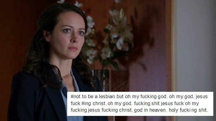 trixstans's tweet photo. I fucking loved everything about this scene - they both played it perfectly. And I'm sorry, anyone who thinks the romo between #RootxShaw was reconned later on is having a fucking laugh. And Shaw did ~not play hard to get, as much as she pretended otherwise lol https://t.co/A38Zn7er8n