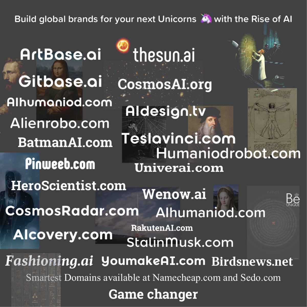 oneboxsand's tweet image. Smart Domains for DeepMind #Domains #AI #AlphaDev #Deepmind #Google #ChatGPT