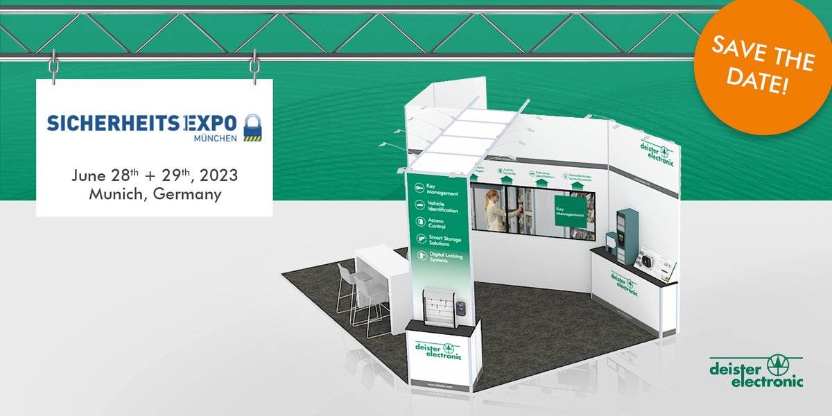 Save the date - SicherheitsExpo 2023

Our #securityexperts will be at the #Sicherheitsexpo 2023 in #Munich from the 28th + 29th of June showcasing our latest solutions for the #securitysector.

Visit us in Hall 2 booth H04!

#rfid #tradefair #exhibition #deisterelectronic
