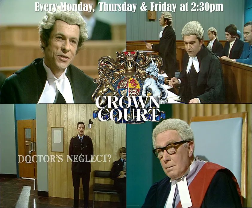 TalkingPicsTV's tweet photo. Dr. Warner and Nurse Dowling take the stand in day two of the hearing in the CROWN COURT (1972) at 2:30pm #TPTVsubtitles featuring #DavidNeal #CharlesKeating https://t.co/r9IRHz1eoi
