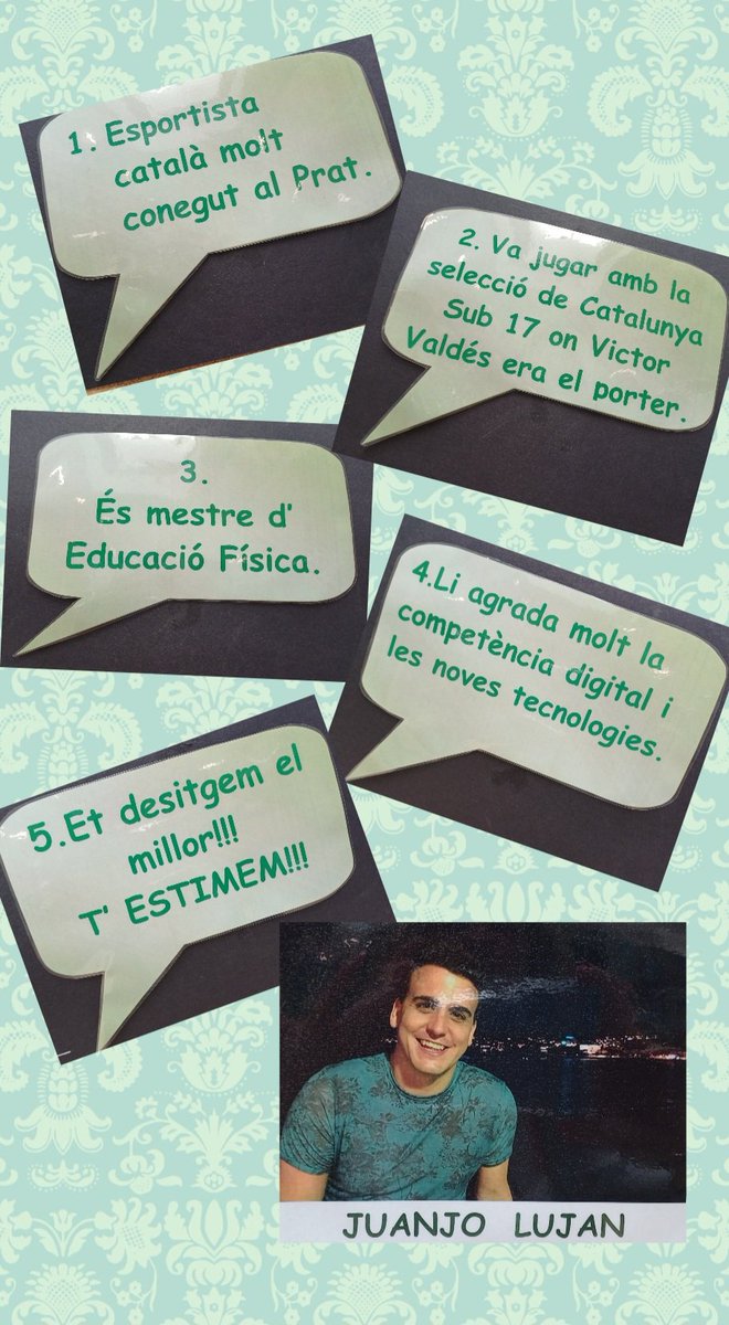 Últim  personatge misteriós del curs i el més especial.
 MOLTES GRÀCIES !!! 😀