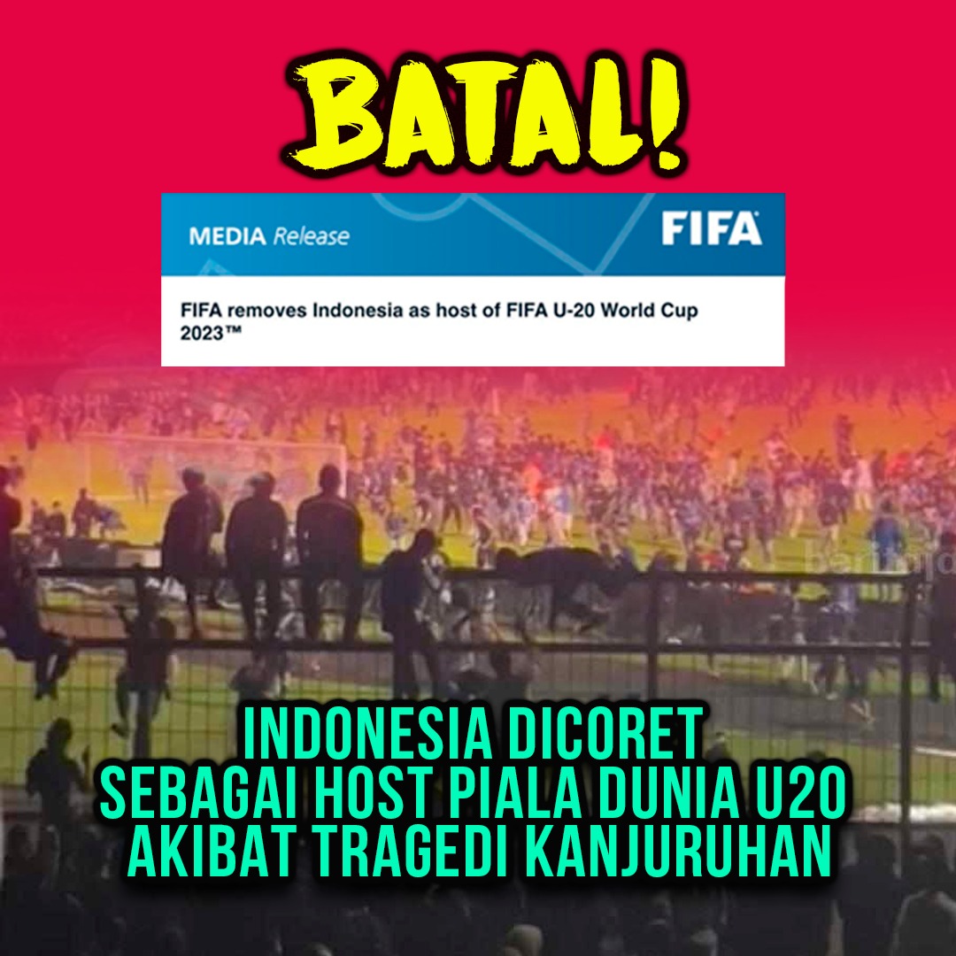 Indonesia di batalkan menjadi host piala dunia U20.
#NKRIBangkitBersamaGanjar