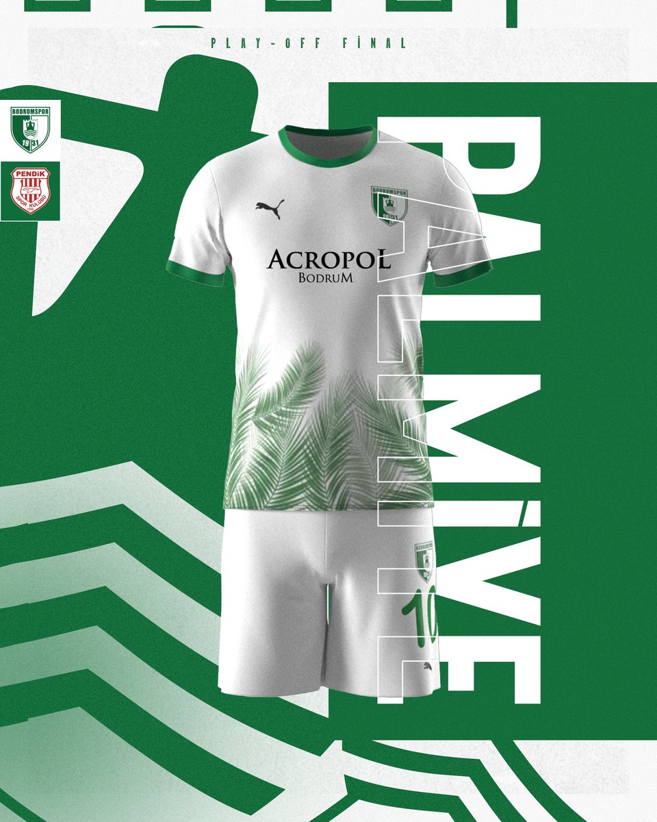 Bodrumspor_AS's tweet photo. 🌴⚪️ Pendikspor karşısında Palmiye forma ile sahada olacağız.
 
#Bodrumspor https://t.co/g3m73O02pA