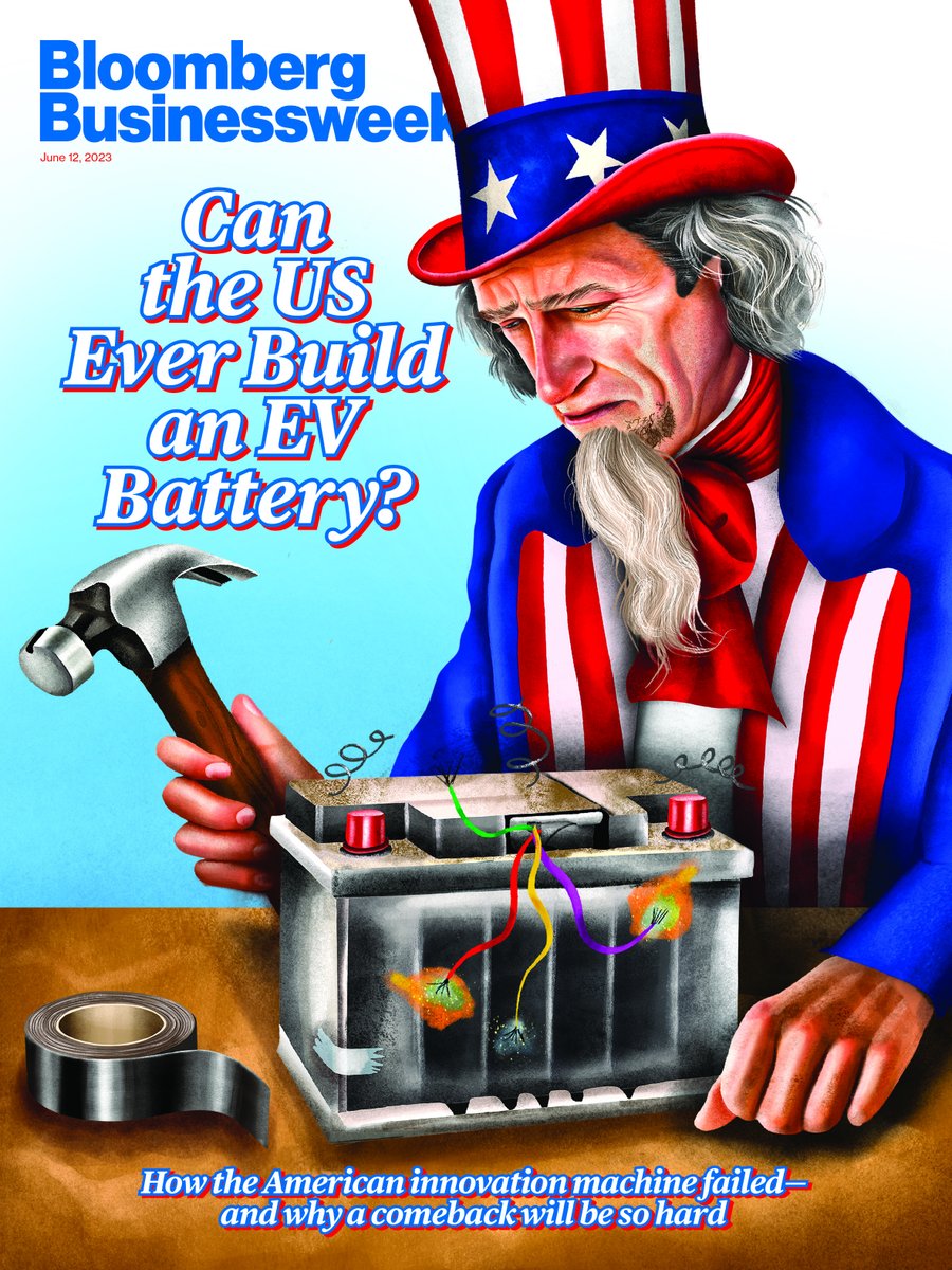 @crypto: Bloomberg Crypto Retweeted @BW: NEW COVER: How the American innovation machine failed on electric vehicle batteries — and why a comeback will be so hard https://t.…
