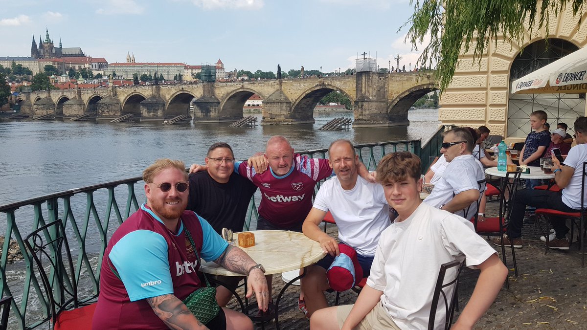 West Ham enjoying Prague after our Amazing Win last night. COYI. <a href="/HamImages/">West Ham Images</a> <a href="/WestHam/">West Ham United</a> <a href="/WestHam_Central/">Central</a>.<a href="/DamienR73797605/">Damien Russell</a>