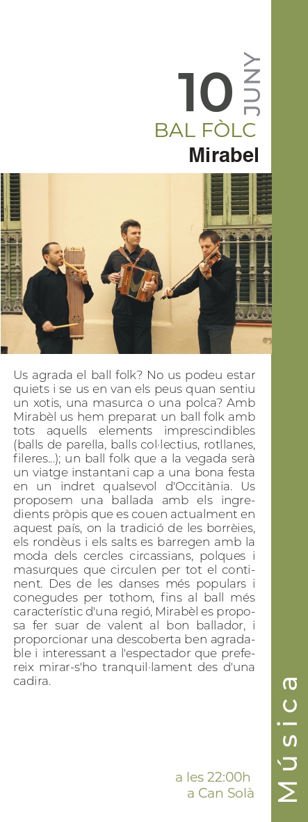 MirabelMusicaOc's tweet photo. Mirabèl - Propers concerts i activitats - https://t.co/rL3d0Ir8zK https://t.co/v3Xup8a8s7