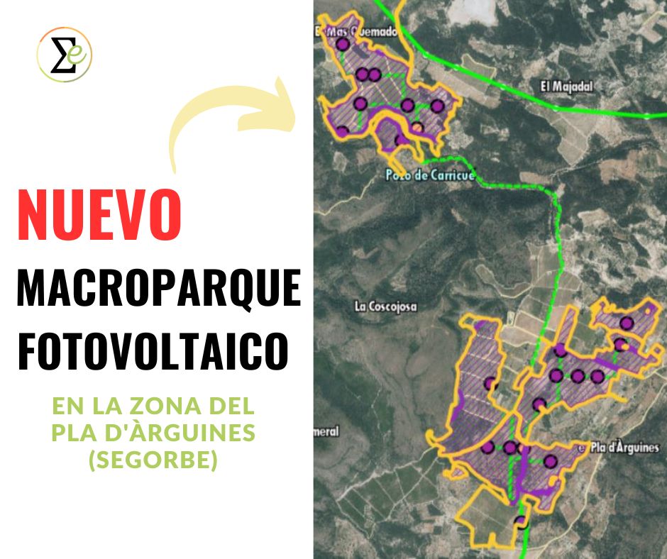 Energetica_Com's tweet photo. 🚨 NUEVO MACROPROYECTO FOTOVOLTAICO 🚨

Una vez desestimada la macroplanta Calderona, se plantea instalar otro macroproyecto en el Pla d'Àrguines ⬇️ 

🏞️ Ocuparía el 60% del valle
〰️ Línea de evacuación directa a Sagunto

Seguimos firmes: si es renovable, tiene que ser sostenible https://t.co/KcpKjM53mg