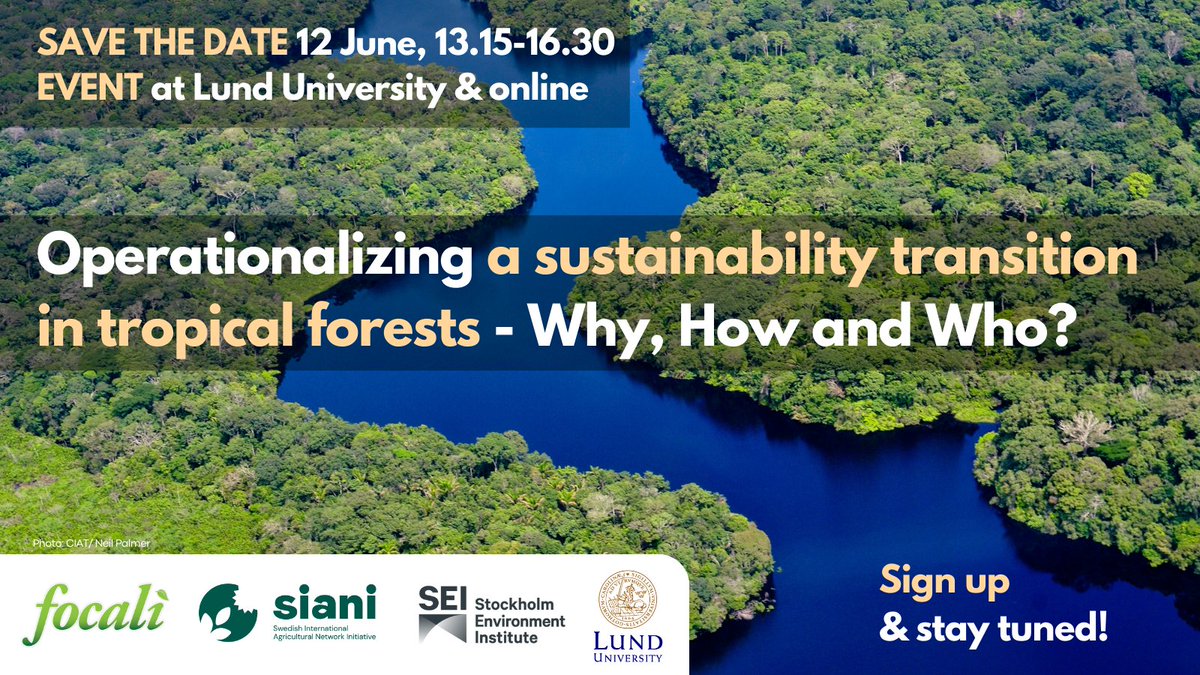 📢EVENT, June 12 | LU &amp; Zoom 
Learn about complexity of tropical #forest challenges -  via #Amazon examples🌎 
🌳Can global value chains &amp; new #EU law #EUDR contribute to sustainable &amp; just transitions? 

👉Join &amp; discuss! ui.ungpd.com/Events/3f0006d…
Speakers🧵👇