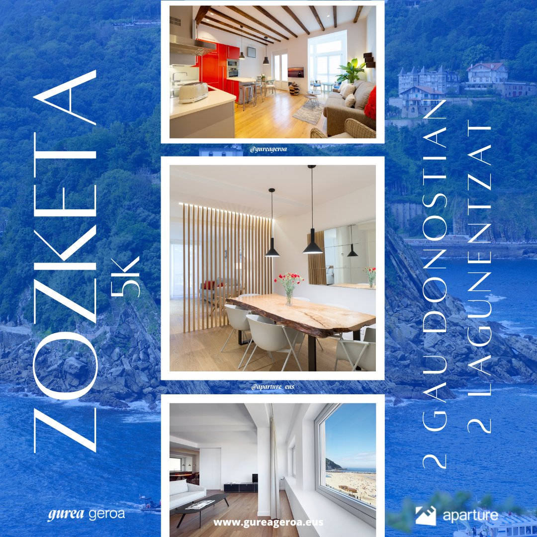 ¿Quieres ganar dos noches en Donosti para ti y tu amig@? 🏄🏻

Desde #gureageroa de la mano de <a href="/aparture_eus/">Aparture</a>  ahora es polible!

Entra en nuestra cuenta de instagram @gureageroa y averigua cómo conseguirlo! 📲