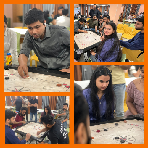 Fun event today for some of our more competitive team members at a Carrom tournament between ourselves and a number of neighbouring companies. Despite the intense concentration, we did not win... this time!

#team #fun #carrom #competition #gurgaon #gurgaonjobs