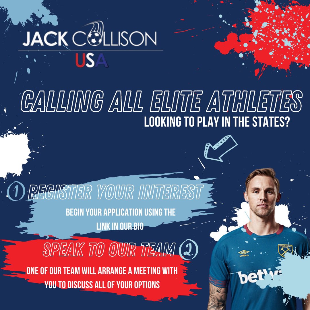 𝘾𝘼𝙇𝙇𝙄𝙉𝙂 𝘼𝙇𝙇 𝙀𝙇𝙄𝙏𝙀 𝘼𝙏𝙃𝙇𝙀𝙏𝙀𝙎 ⚽️

Looking to play in the States? 🇺🇸

1) Register your interest using the link in our bio 
2) Speak to our team to discuss your options