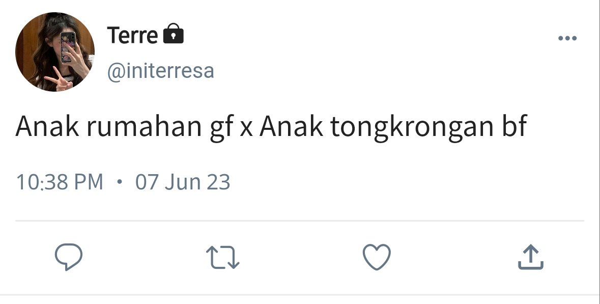 fvckuniversee's tweet image. Anak rumahan gf x Anak tongkrongan bf
by @fvckuniversee 

— Jeno Lee few tweets