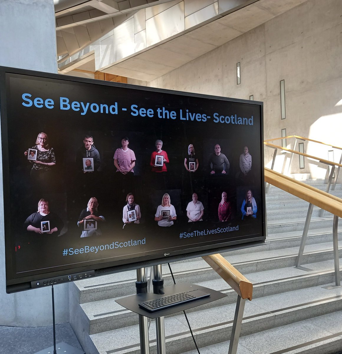 Poignant but positive event at @ScotParl last night, which I was honoured to be part of for #SeeBeyondScotland campaign, everyone sharing, remembering our loved ones & hopefully instigating change. #SeeTheLives Thanks to @MonicaLennon7 @Miles4Lothian for hosting and all involved