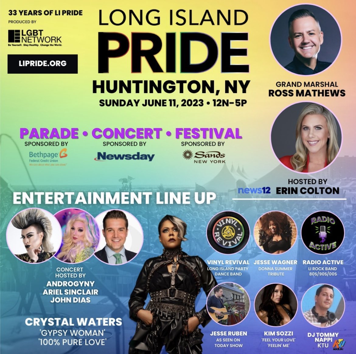 JohnBDias's tweet photo. Visibility is key! So excited to take part in Long Island Pride this Sunday. Iโll be alongside @helloross , @erincolton, and many others!
Come!! ๐ณ๏ธโ๐
#LIPride @cbsnewyork @lgbtnetwork https://t.co/MDqS8a3wR5