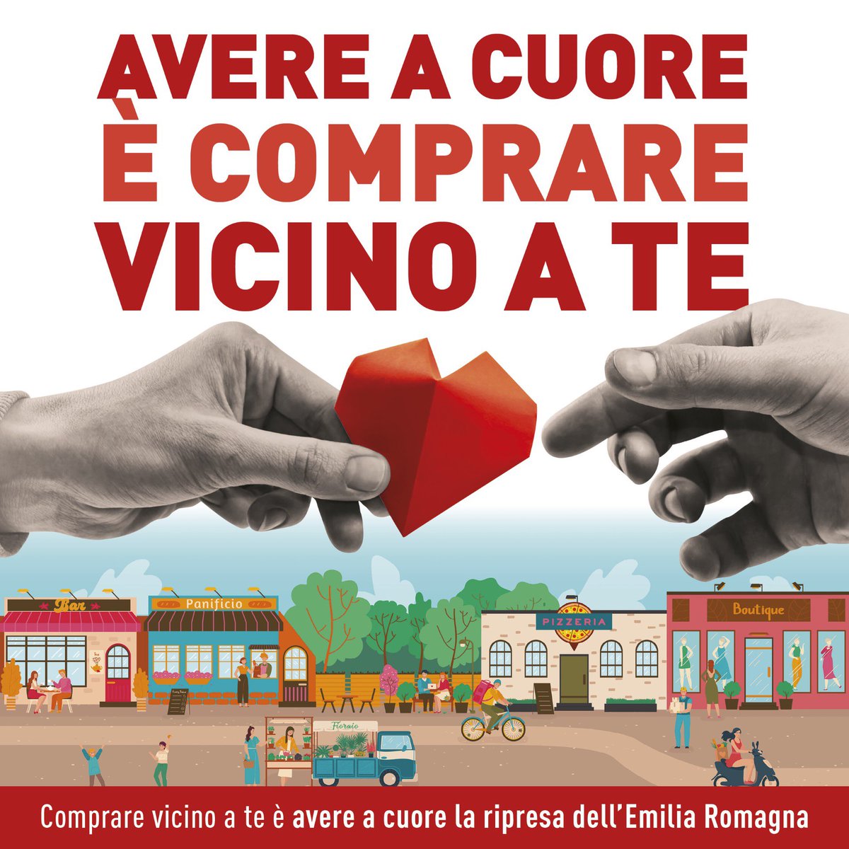 AscomFerrara's tweet photo. ❤️ Anche Ascom Confcommercio Ferrara aderisce con entusiasmo alla campagna di comunicazione promossa dalla Confcommercio regionale.
Comprare vicino a Te è avere a cuore la ripresa dell’Emilia Romagna.
-
ℹ Link ufficiale: https://t.co/e9rmo2LO6S
#confcommercio #confcommerciocè https://t.co/4mGa3CVS8r