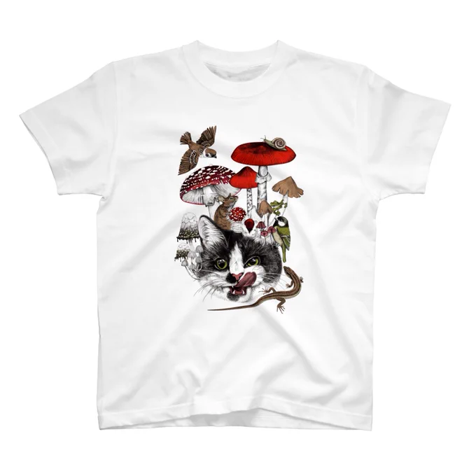 私的 #SUZURIのTシャツセール で好調な柄BEST3 猫・・・やはり猫なのか イモムシも売れてくれ