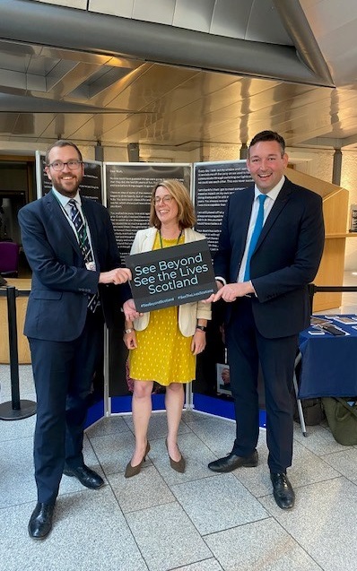 Thank you to all who came out to @ScotParl to support the #SeeBeyondScotland campaign 👏 These stories of loved ones lost to alcohol and drugs remind us that #EveryoneKnowsSomeonehow and the importance of breaking the stigma around addiction.