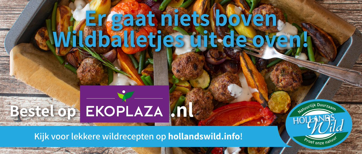 Geniet van onze heerlijk veelzijdige Wildballetjes. Ook heerlijk uit de oven!
🗒Bekijk het recept hier: hollandswild.info/recipes/wildba…
Bestel onze producten via Ekoplaza!
Wil je zeker weten welke producten je online kunt bestellen? Log in en kies eerst je bezorg- of afhaalmoment.