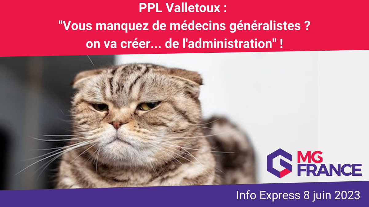 La proposition de loi <a href="/fredvalletoux/">Frédéric Valletoux</a> est actuellement en discussion au parlement, 
et ses conséquences sont déjà très prévisibles…

Pour en savoir plus ➡️ InfoExpress <a href="/MG_France/">MG FRANCE</a> : 
t.newsletter.mg-france.fr/mrx/7iog9IKlg/…