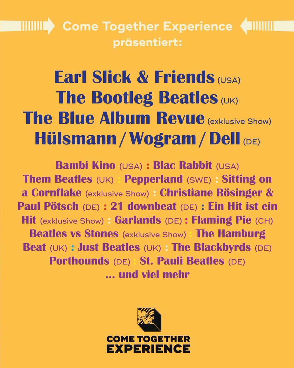 Zusammen mit unseren Freunden von 

instagram.com/_beatles_mania…

Verlosen wir 2x2 Tickets für die CTE23! 
Schaut mal vorbei 
Viel Glück! 

#cte23 #liverpauli #ctehh #giveaway #hamburg #beatlesfestival #beatlesforever #beatlesmania