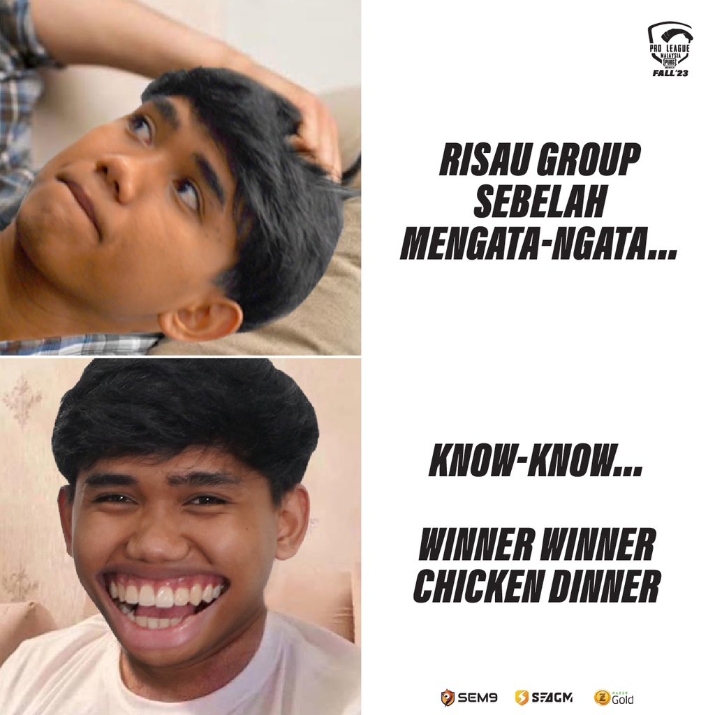 sem9gg's tweet photo. Eh? Chicken? 🍗🤪
Pembukaan hari ke-dua yang sangat baik! Apa lagi #SEM9Army? Kasi penuh la reply! 🔥🔥🔥
#SEM9 #SEM9ONFIRE #SEAGM #RAZERGOLD #PMPLMY #KitaGergaSEA #iniLigakita #PUBGMOBILE #PUBGMESPORTS https://t.co/uRzbAP7bSS