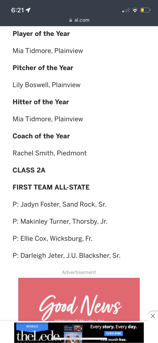 baboswell1's tweet photo. Ain’t always about the size of the dog in the fight!!!  @lilyboswell2 @TidmoreMia Super proud of you #12 and #44!  Rewrote AHSAA history ✅ pitcher of the year ✅ hitter of the year ✅ player of the year ✅ state champs ✅ https://t.co/SeLEiHW7aX