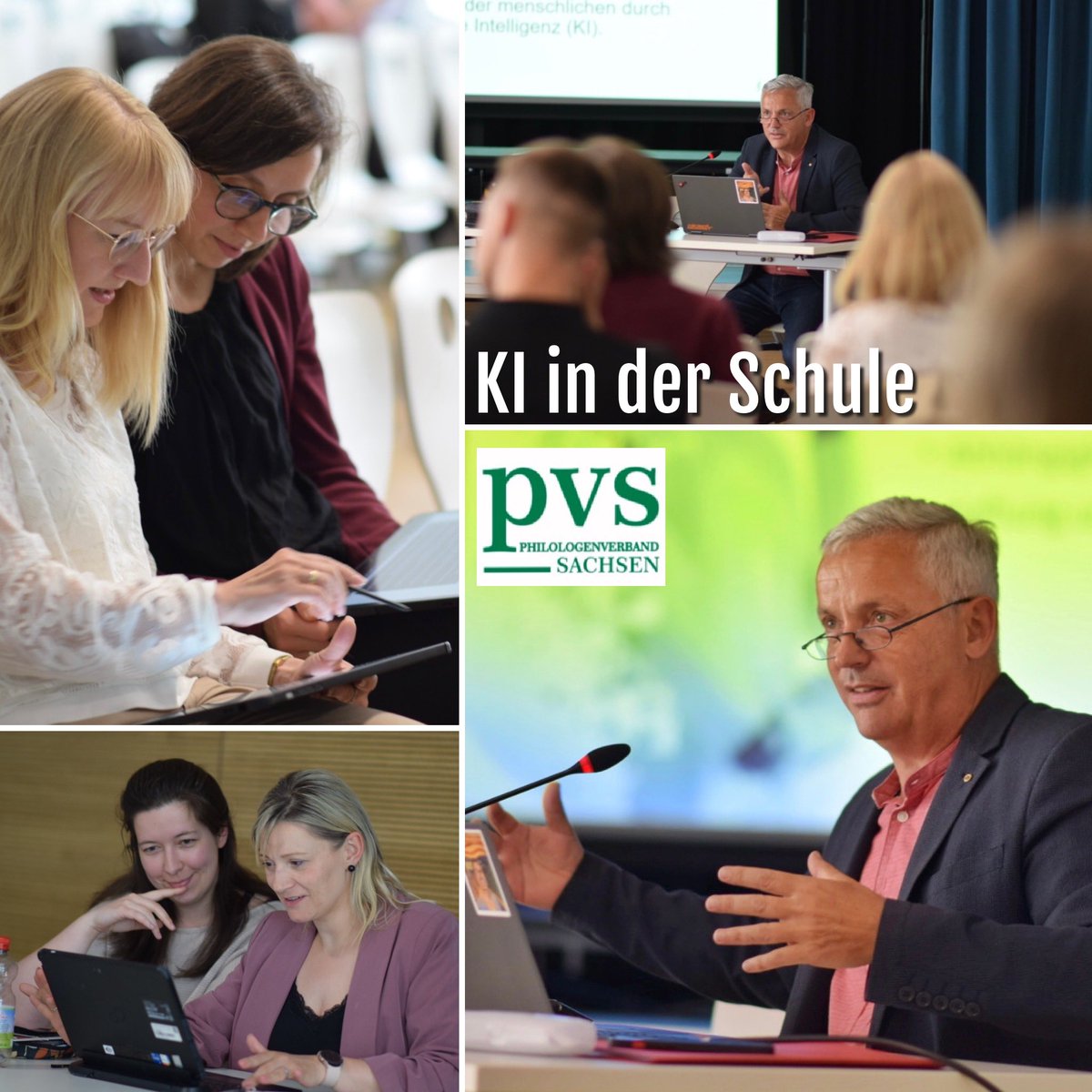Gestern fand am Gym. Dresden-Klotzsche erstmals unser Workshop zu KI in der Schule statt. Es ging um die Risiken, vor allem aber die Potenziale des Einsatzes von #ChatGPT &amp; Co. im schulischen Kontext. Wir gehen mit diesem Workshop gern auf Tour und kommen auch zu Euch.