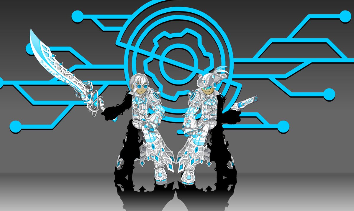 TyroniusAQW's tweet photo. With a single swing of their weapons the Ion Tech Naval Commanders create waves of ions, disintegrating those standing in their way ⚛️🏴‍☠️🔵 Commissioned by @eodaAQW More stuff below! @Alina_AE @ArtixKrieger #AQWCommission https://t.co/jtmAfeGa7c