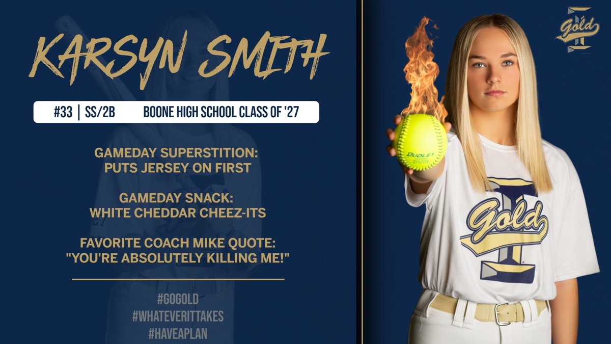 Iowa Gold Mathews Player Spotlight of the week, Karsyn Smith!
#playerspotlight
#gogold