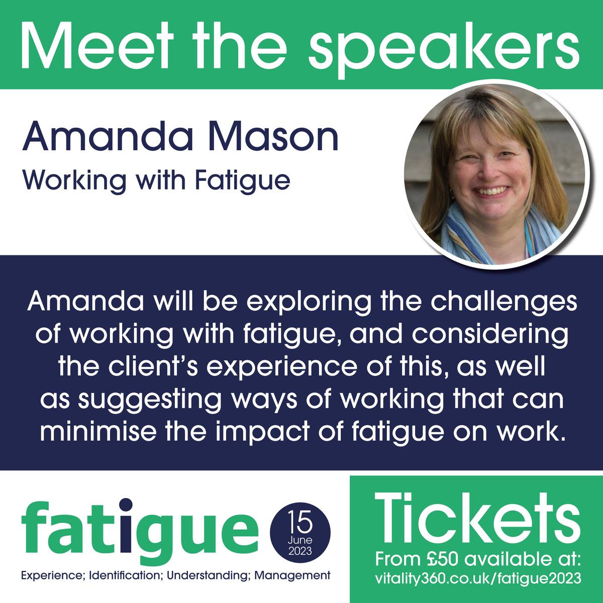 One of our clinicans is speaking at our #fatigueconferenceV360 (online) and will be sharing about the complexities of #vocational issues for someone with #fatigue#incomeprotection #mecfs #fibromyalgia #longcoivd #rehabilitation #returntowork #insurance #postviralfatigue #brainfog