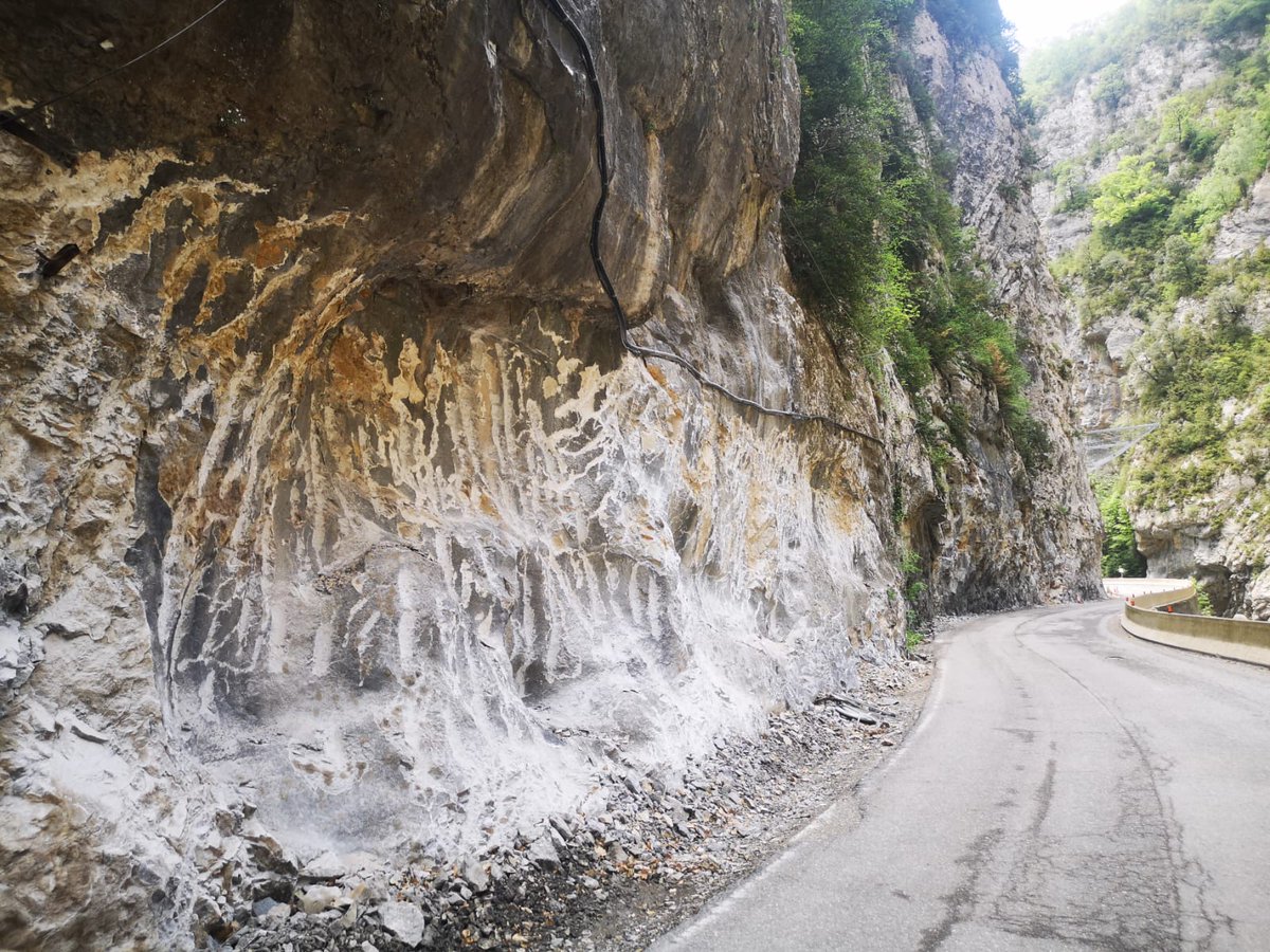 La  ctra N-260 de acceso al valle de Benasque y Cerler se amplia y mejora. Claro que sí, perfecto.
Pero ¿hacía falta hacer ese 'raspado' de las paredes del Congosto del Ventamillo, donde vive una planta endémica, única y amenazada: Petrocoptis pseudoviscosa?
Foto antes y después.