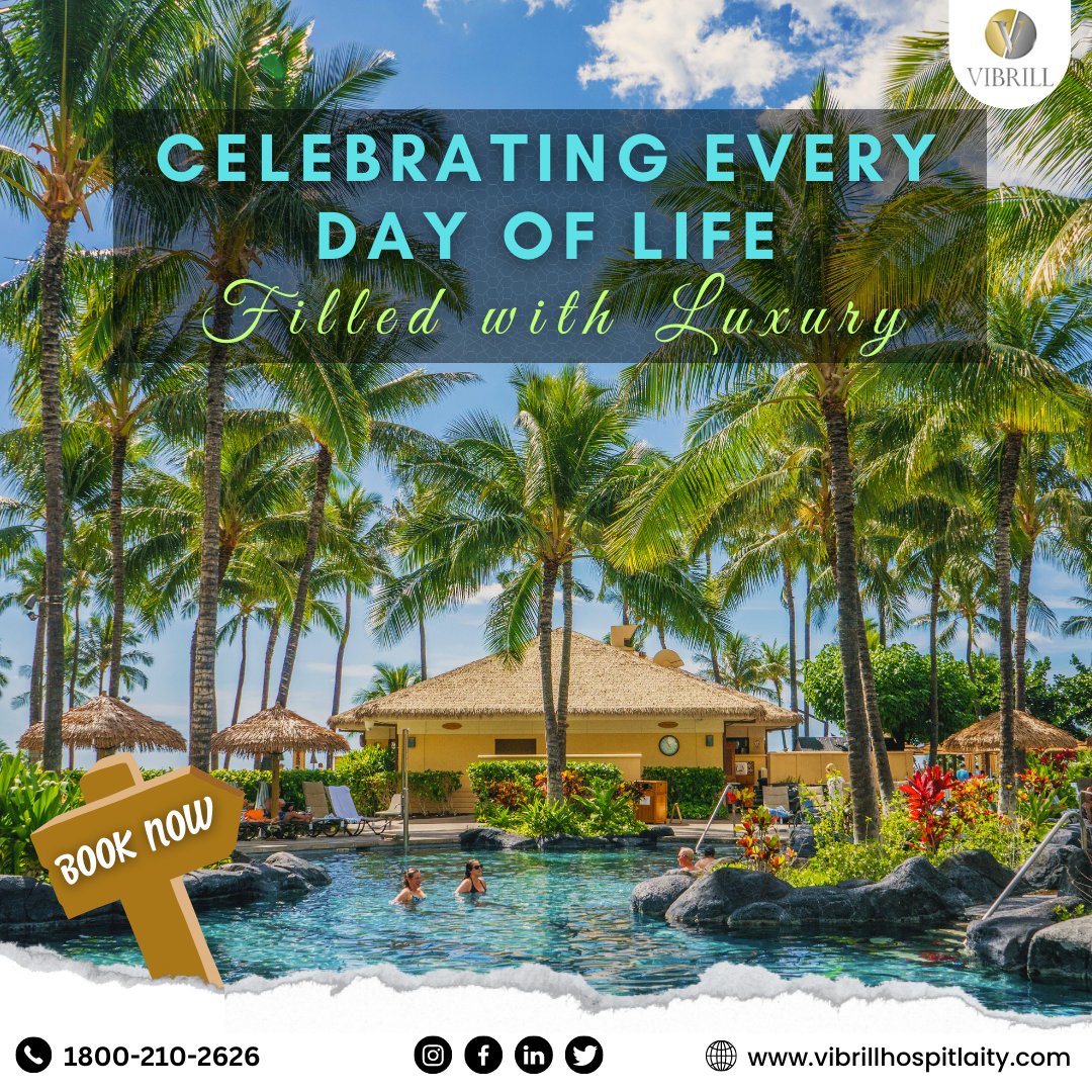 vibrill_hosp's tweet photo. Who says luxury can’t be a part of everyday life? With Vibrill Hospitality, every day can be a luxurious affair!
Achieve comfort and relaxation with our top-of-the-line hospitality—from premium suites to exquisite dining experiences.
https://t.co/PCc8Wi1Z5A
#Trending #Travel https://t.co/aRZaNn1tDC