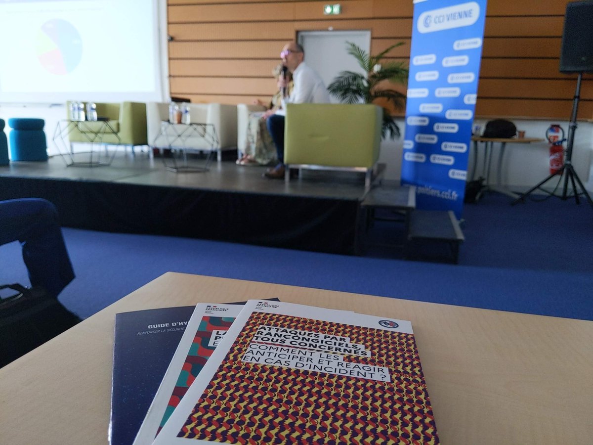Prefet86's tweet photo. #cybersécurité | Accompagner les entreprises et les collectivités en matière de sécurité numérique
La préfecture de la Vienne soutient le 1er colloque #SecNumEco organisé à Poitiers par la @CciVienne en présence de l'@ANSSI_FR https://t.co/cNxGYPznNZ