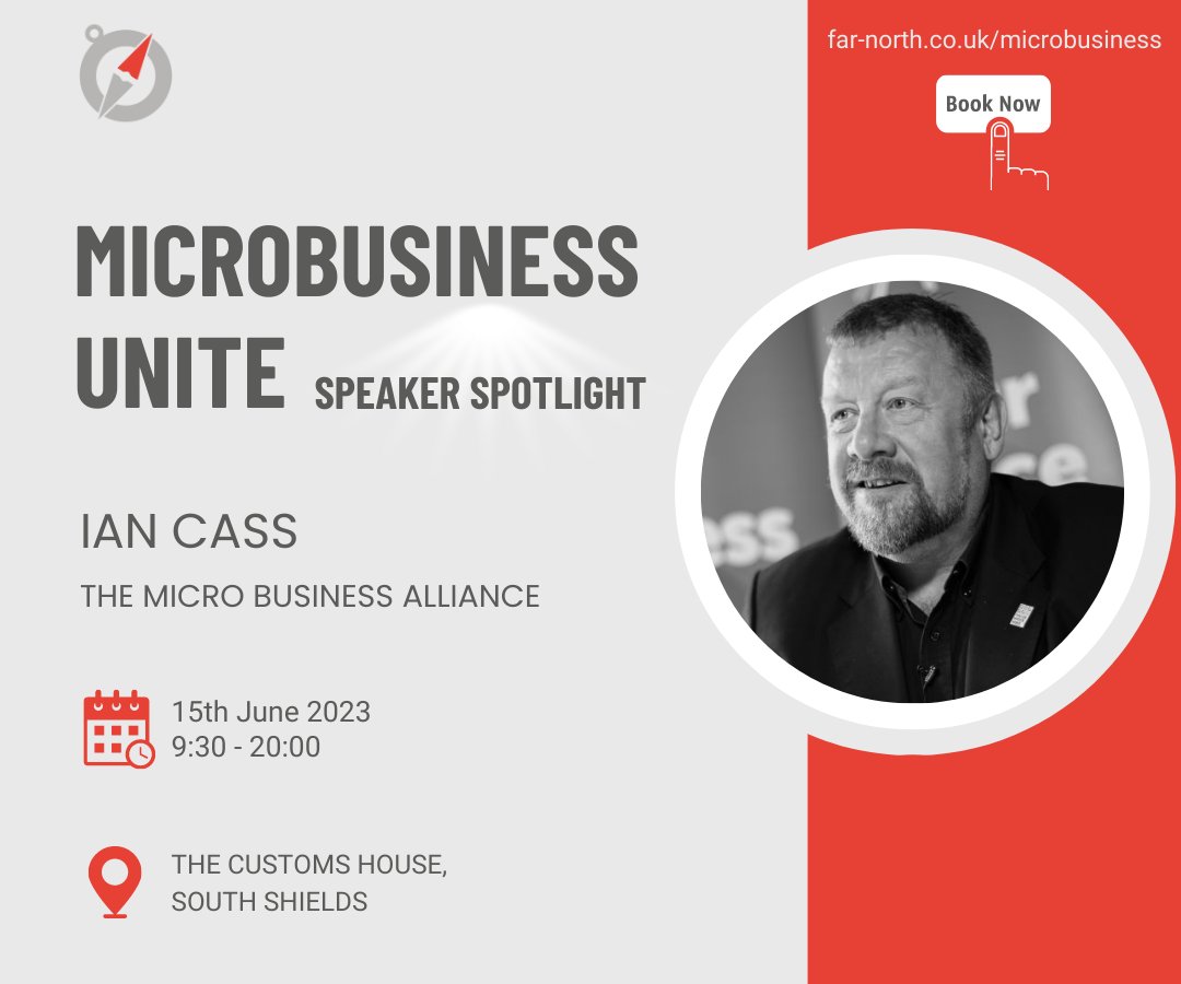 Excited to have @IanCassMD, Chair of The Micro #Business Alliance, at Micro Business Unite! 'Together, we amplify voices, advocate for better policies, and gain recognition as micro-business owners.' Don't miss out! 🚀✨ June 15th: far-north.co.uk/microbusiness #smallbusiness