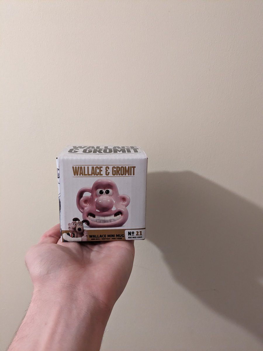 Everyone's always Gromit mug this, Gromit mug that. 
Real ones know it's about the mini Wallace espresso cup.