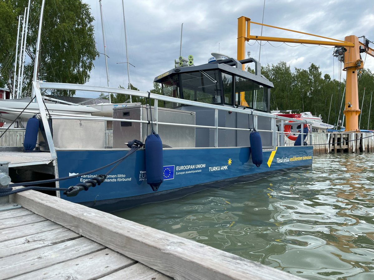 Turun ammattikorkeakoulu on rakentanut nyt ensimmäisen autonomisen vesiliikenteen testialuksen. Lue lisää: ow.ly/M47l50OILLX #tehoteko #turkuamk #autonominenvesiliikenne #turkuUAS