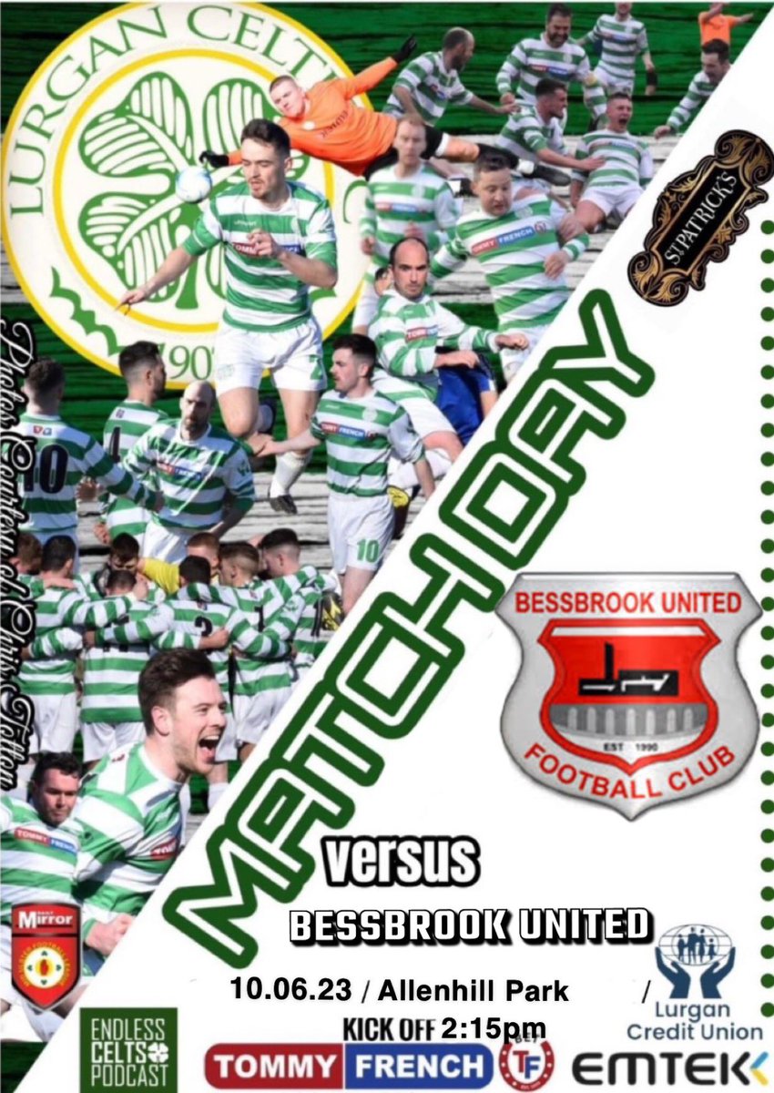 LurganCeltic's tweet photo. 🟢⚪️Saturdays fixture 🟢⚪️

🆚 Bessbrook United Fc
🏆MUFL Divison 2
⌚10.06.23 @ 2:15pm
🏟️Allenhill Park

Thanks to Chris Totton for the photos.

#weehoops #Lurganceltic #MUFL https://t.co/DKosBGxseg