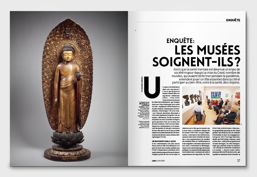 💊 #Enquête : alors que la santé mentale est devenue un enjeu de société majeur, nombre de musées entendent jouer un rôle essentiel et participer au bien-être, voire à la santé, des citoyens.
👁️ Découvrez ce dossier passionnant ⬇️
lejournaldesarts.fr/patrimoine/les…
#Muséothérapie #art
