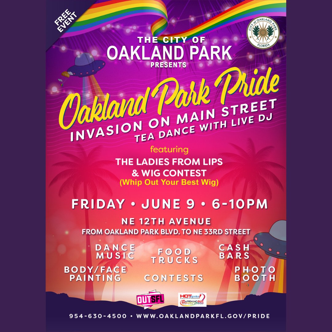 City Oakland Park on Twitter "The City of Oakland Park presents 🏳️‍🌈