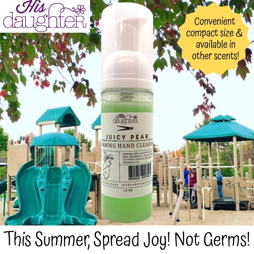 What’s in your hand sanitizer? Does it contain propylene glycol - a toxic carcinogen?⚠️ Or alcohol that dries out your skin? Wash your hands with our Foaming Hand Cleanser instead!

#hisdaughtershop #middlefieldohio #visitgeaugacounty #kids #cleanhands #notoxins #essentialoils