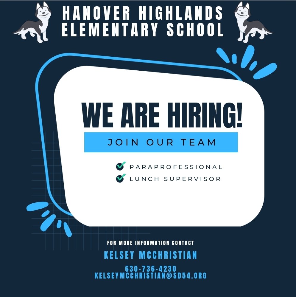 Have you been thinking about a career in education? Do you love kids? We'd love to hear from you! Join our Hanover team! #StickTogether #students #education #learning #publicschools